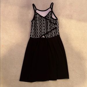 cute black and white dress